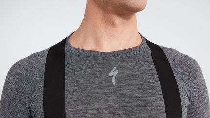 'Specialized Men's Merino Seamless Long Sleeve Base Layer Grey