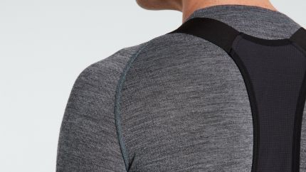 'Specialized Men's Merino Seamless Long Sleeve Base Layer Grey