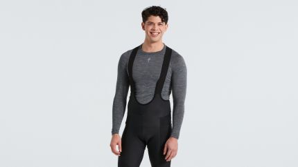 'Specialized Men's Merino Seamless Long Sleeve Base Layer Grey