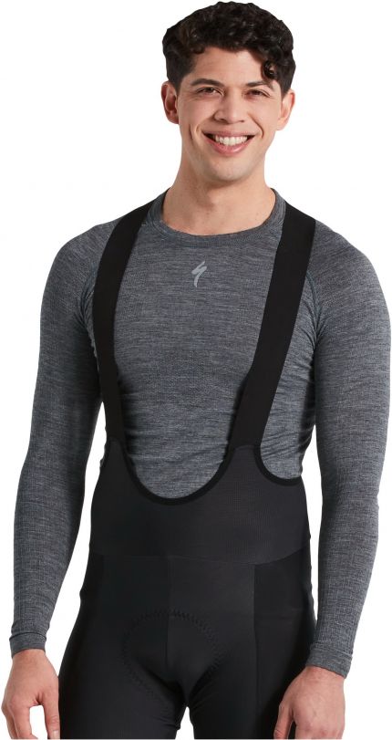 'Specialized Men's Merino Seamless Long Sleeve Base Layer Grey