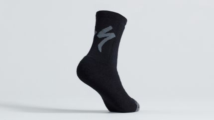 'Specialized Merino Deep Winter Tall Logo Socks Black