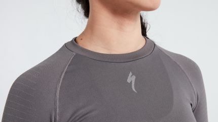 'Specialized Women’s Seamless Long Sleeve Baselayer Grey