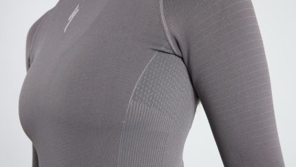 'Specialized Women’s Seamless Long Sleeve Baselayer Grey