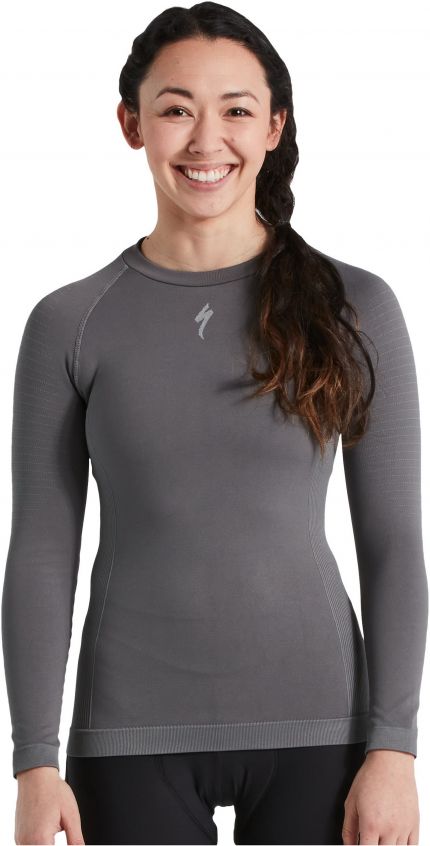 'Specialized Women’s Seamless Long Sleeve Baselayer Grey