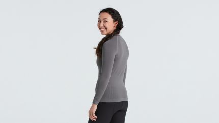 'Specialized Women’s Seamless Long Sleeve Baselayer Grey