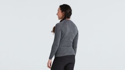 'Specialized Women's Merino Seamless Long Sleeve Base Layer Grey