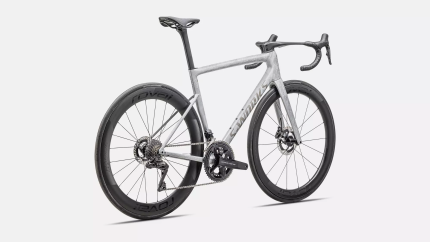 'Specialized S-Works Tarmac SL8 - Shimano Dura-Ace Di2  Gloss Dove Grey / Silver Dust Blurred Impasto / Black Pearl