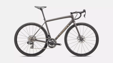 'Specialized S-Works Aethos SRAM RED AXS 2025 SATIN DOPPIO / GUNMETAL DRY BRUSHED / GOLD PEARL